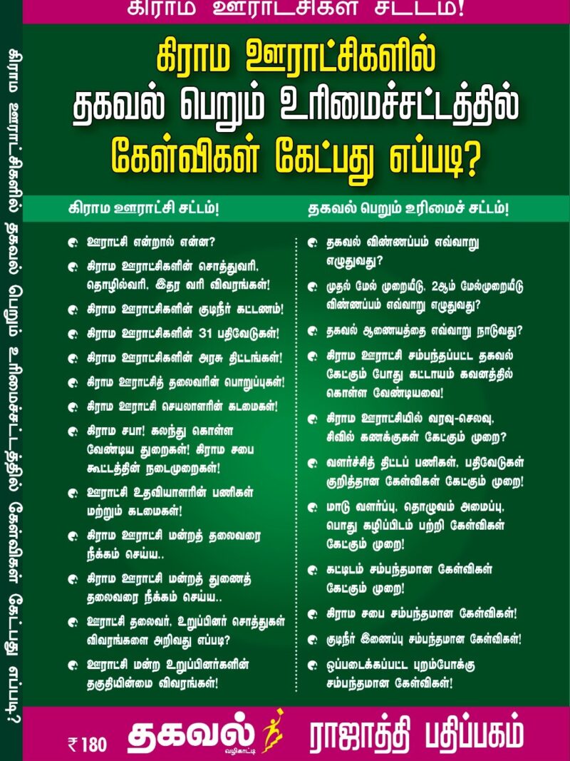 கிராம ஊராட்சிகள் சட்டம்